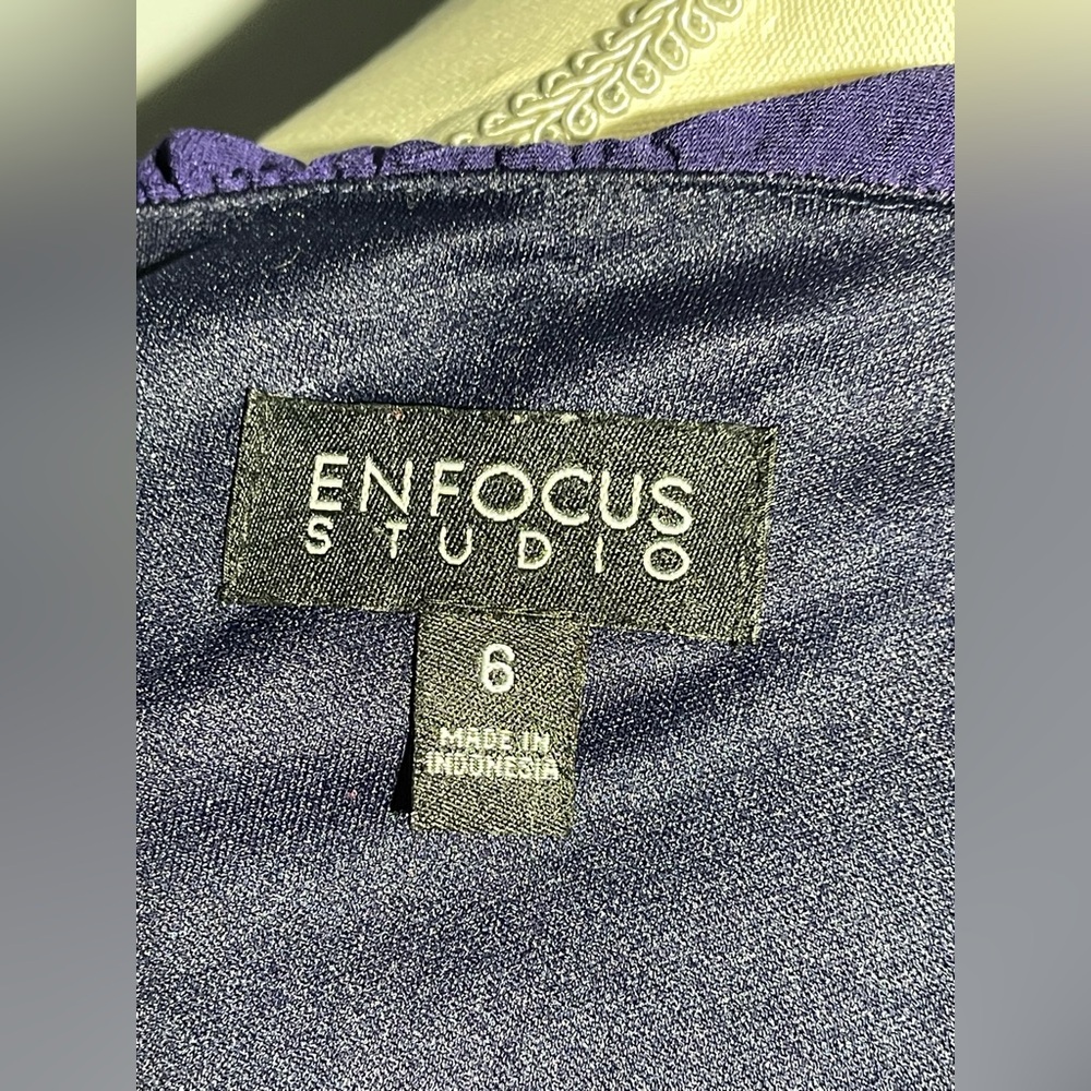 Enfocus Studio Elegant Navy Dress - Picture 9 of 11